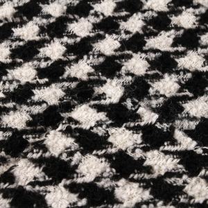 Tissu en velours à carreaux <span class=keywords><strong>de</strong></span> <span class=keywords><strong>pied</strong></span>-<span class=keywords><strong>de</strong></span>-<span class=keywords><strong>poule</strong></span> teint en fil, 30% laine, 30% acrylique, 40% polyester, pour <span class=keywords><strong>manteau</strong></span> femme - Product Image 5