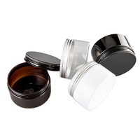 Bocaux en plastique pour beurre corporel, vides, en PET, pour soins de la peau, crème pour le visage, avec couvercles, ambre, 300 ml, 400 ml, 500 ml, emballage cosmétique, Guangdong LG