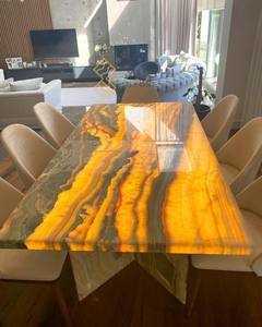 رخام أخضر شفاف من YUSHI من أجل المنزل والمكتب والمطعم والشقق أو الأثاث الفندقي - Product Image 1