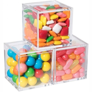 Manufacturer Wholesale Custom Logo Clear Acrylic Candy <b>Display</b> Box Acrylic <b>Display</b> <b>Case</b> for Weeding - Product Image 1