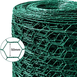 PVC Coated Hot Dipped Galvanized Chicken <strong>Wire</strong> / Poultry <strong>Netting</strong> Hexagonal Mesh Fencing - Product Image 4
