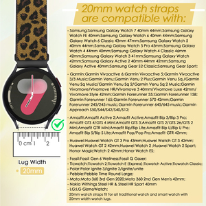 Bracelet de montre 20 mm pour Huawei <span class=keywords><strong>Watch</strong></span> GT 3 Pro 43 mm/GT 3 42 mm/GT <span class=keywords><strong>2</strong></span> 42 mm/<span class=keywords><strong>2</strong></span> Pro/<span class=keywords><strong>2</strong></span>/<span class=keywords><strong>2</strong></span> Sport/<span class=keywords><strong>Honor</strong></span> MagicWatch <span class=keywords><strong>2</strong></span> 42 mm/<span class=keywords><strong>Honor</strong></span> <span class=keywords><strong>Watch</strong></span> ES - Product Image 2