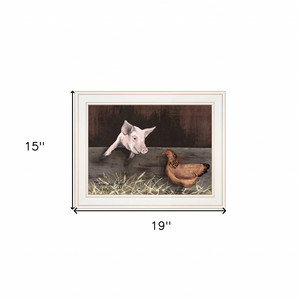 Produttore sconosciuto stampa da parete Art-HMS Bacon e uova 1 bianco con cornice - Product Image 5