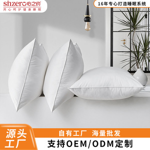 Luxury Rectangle Latex <b>Pillow</b> 100% Cotton Filling <b>Memory</b> Support For Adult Sleep - Product Image 3
