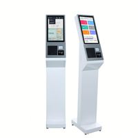 Quiosco de verificación independiente 15,6 Win10 Impresora de quiosco de pago Escáner de código Qr Sistema de gestión de visitantes de autoservicio