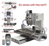Máquina Fresadora CNC HY6040 de 2200W y 5 Ejes con Enfriador, Control USB MACH3, Kits para Metal Blando, Madera, Acrílico, PVC y Aluminio (Stock en la UE)