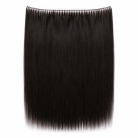 Extensions de cheveux humains Remy vierges chinois en gros, invisibles, double épaisseur, effet plume, OEM pour salons, couleur personnalisable