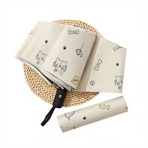 Paraguas Plegable Automático de Tres Pliegues con Logotipo Personalizado de Dibujos Animados para Hombre y Mujer, Protección Solar y Contra la Lluvia, Venta al Por Mayor - Product Image 1