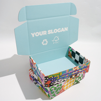 Boîtes d'expédition en gros personnalisées, écologiques, imprimées pour cadeaux et vêtements, avec logo