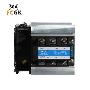 รีเลย์ควบคุมแรงดันไฟฟ้าแบบโซลิดสเตต AC สามเฟส60A <span class=keywords><strong>SSR</strong></span>-60DV ขนาดเล็ก380VAC 12VDC รีเลย์สถานะของแข็ง100V - Product Image 4