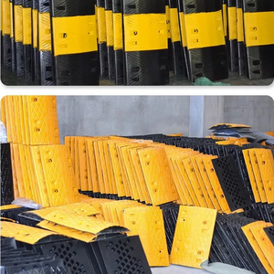 रबर स्पीड बंप 1000*380*50 मिमी सड़क सुरक्षा गति सीमा पार्किंग सार्वभौमिक रबर स्पीड बैम्प्स - Product Image 6