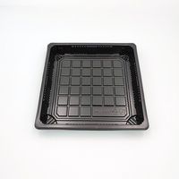 JY-81207 Einweg-Sushi-Box aus Kunststoff Quadratische Plastik-Sushi-Schale mit Transparentem Deckel Kunststoff-Lebensmittelverpackungsbox
