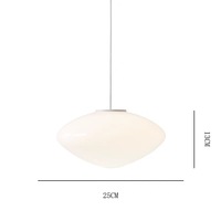 2025 New Nordic White Jade Glas Eisen Kronleuchter Moderne französische Hängelampe für Restaurant Steht isch Schlafzimmer Hängelampe