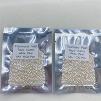 Perles d'eau douce naturelles FZ Jewelry, perles cultivées rondes de 1,5 mm à 2 mm, perles en vrac, vente en gros, perles d'eau douce sans trou