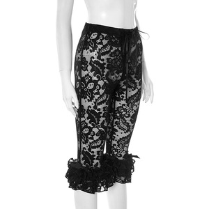 <span class=keywords><strong>Pantalones</strong></span> Capri Transparentes de Cintura Alta con Volantes, <span class=keywords><strong>Pantalones</strong></span> de Encaje Sexy con Estampado Floral para Mujer, Moda Verano 2026 - Product Image 3
