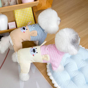 Moda Primavera Verano Ropa para perros y gatos Oso de dibujos animados Perro pequeño Mascota Pantalones con correa para cuatro patas - Product Image 2