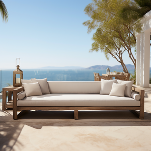 New Arrival Luxury Outdoor Garden Furniture L Shape Sectional <b>Set</b> Teak Patio Sgn-23113w Sectional - Product Image 6