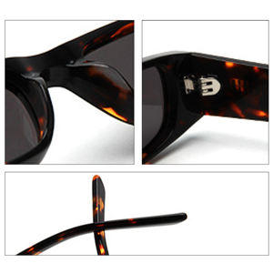 カスタム高級メンズ＆レディースデザイナーサングラス 小さな酢酸ガラス 偏光アセテートサングラス - Product Image 4