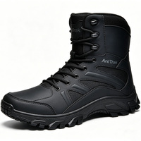 Bottes tactiques montantes en tissu Oxford imperméable, respirantes, pour hommes, personnalisables en usine