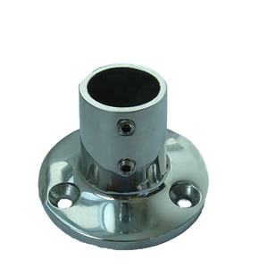 Base ronde marine de l'acier inoxydable 316 90 degrés O.<span class=keywords><strong>D</strong></span>. 22mm Tube Main Rail Raccord Stanchion Navire Yacht Bateau Matériel Accessoires - Product Image 2