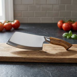 Couteaux à découper affûtés sur mesure en acier inoxydable, couteau de chef pour légumes, manche en Micarta lin, finition polie haute brillance - Product Image 1