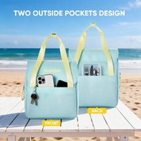 600D TPU Geïsoleerde Lunchkoeltas, Thermische Draagtas met Omkeerbare Klep en PEVA Waterdichte Voering Lunchtas voor Werk, School, Picknick en Buitenactiviteiten
