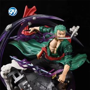 <span class=keywords><strong>Figurine</strong></span> d'anime de haute qualité Roronoa <span class=keywords><strong>Zoro</strong></span> de 4 cm, Pays de <span class=keywords><strong>Wano</strong></span>, Trois lames Flow Shura, LS Chapeau de paille, Trois pouvoirs de guerre, Jouet - Product Image 4