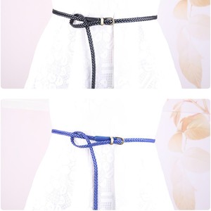 <strong>Women's</strong> Braided Woven Skinny PU Leather <strong>Belt</strong> Thin Waist <strong>Belt</strong> with Gold Buckle <strong>Belts</strong> <strong>for</strong> <strong>Women</strong> Versatile <strong>for</strong> Jeans Pants Dress - Product Image 4