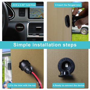 15A cầu chì tự động xe Adapter xì gà cho Xe máy điện TỬ 12V Thuốc lá nhẹ hơn ổ cắm với dây giày - Product Image 4