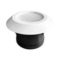 Grille d'aération ronde épaissie en ABS, sortie et entrée de système d'air frais, grille de retour d'air, couvercle de ventilation pour échange d'air