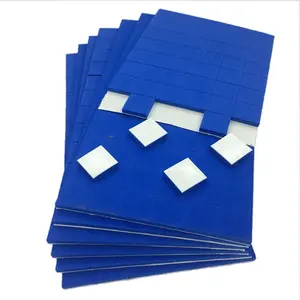 Blue Non-Adhesive EVA Rubber Foam Pads 25*25*5+1.5mm For Glass Shipping On Rolls Paper Liner