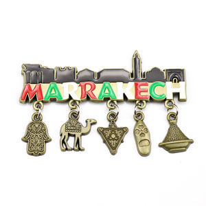 Herstellung von individuell gestalteten marokkanischen Touristen-<span class=keywords><strong>Souvenir</strong></span>-Tellern, Metall-Schlüsselanhängern und Kühlschrankmagneten als Dekoration - Product Image 5