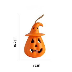 Decoración de Árbol de Halloween con Luces LED Intermitentes, Linterna Aterradora, Linternas de <span class=keywords><strong>Calabaza</strong></span> de Doble Color, Decoración para Fiestas de Halloween - Product Image 2