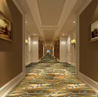 Antidérapant luxe 5 étoiles hôtel couloir Axminster couloir tapis mur à mur couleur fluorescente antiparasitaire imprimé tapis