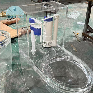 โถสุขภัณฑ์แบบซิฟอนหมุนวนพิเศษ ป้องกันกลิ่น ผลิตจากอะคริลิก สำหรับห้องน้ำ โรงแรม และวิลล่า - Product Image 2