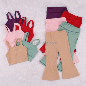 <span class=keywords><strong>LuLu</strong></span> OEM Vêtements de Sport pour Enfants Vente en Gros Ensemble de Vêtements pour Bébés Filles Ensemble de Vêtements de Yoga pour <span class=keywords><strong>Petites</strong></span> Filles - Product Image 5