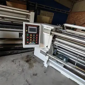 Línea de producción de máquinas Rollo Jumbo Máquina cortadora de papel automática Rebobinadora cortadora 100% Capacidad de producción