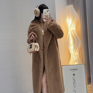 Vendita diretta in fabbrica giacca da <span class=keywords><strong>donna</strong></span> nuova moda tinta unita Cashmere lunga lana <span class=keywords><strong>Trench</strong></span> <span class=keywords><strong>donna</strong></span> - Product Image 6