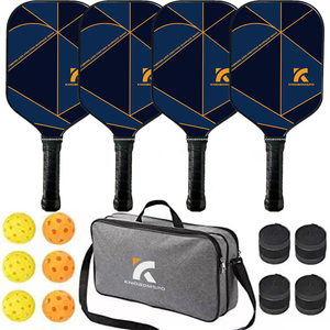 Fábrica al por mayor de diseño Popular de interior y al aire libre suave USAPA de fibra de vidrio de Pickleball Paddle conjunto de 2 - Product Image 6