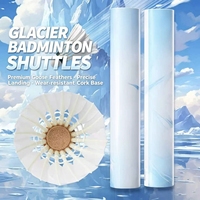 Balle de badminton professionnelle durable NO.7 pour tournoi, classe B premium, plumes de canard, 2 couches, liège, haute élasticité, écologique, fabriquée en usine