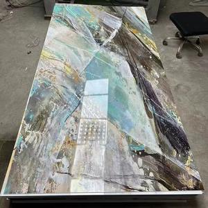 Vente en gros Planches de <span class=keywords><strong>marbre</strong></span> en <span class=keywords><strong>PVC</strong></span> Plaques en plastique flexibles 3D style <span class=keywords><strong>marbre</strong></span> Panneaux muraux pour les murs de la maison TV - Product Image 5