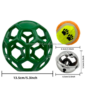 Jouets interactifs pour chiens Jouet interactif longue durée pour chien Boule d'alimentation en <span class=keywords><strong>foin</strong></span> avec <span class=keywords><strong>cloche</strong></span> pour mâcheurs agressifs Cheval Chèvre Mouton - Product Image 2