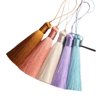 Borlas de Poliéster 100% Sedosas para Manualidades, Joyería, Bolsos, Llaveros, Colgantes, Textiles para el Hogar, Accesorios con Flecos - Personalizables