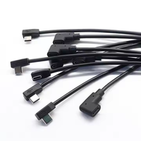 Großhandel 90-Grad-Winkel Typ-C Stecker auf Buchse Verlängerungskabel für Computer & Drucker 3A Schnellladung Abgeschirmtes Design