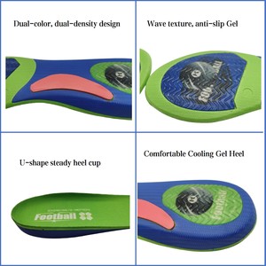Semelles de chaussures de football professionnelles, amortissantes, antidérapantes, légères, anti-odeur, anti-transpiration, absorbant les chocs, inserts de football, semelles sport Poron - Product Image 5