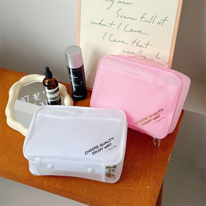 Sac de toilette de voyage en EVA imperméable en gros, grande capacité, trousse de maquillage pour la gym et usage quotidien - Product Image 4