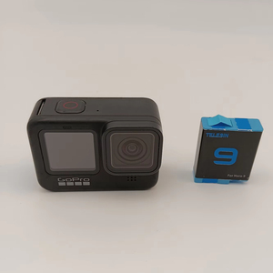 GoPro <span class=keywords><strong>Hero</strong></span> <span class=keywords><strong>9</strong></span> Negra de Segunda Mano, Pantalla Dual, Sensor CMOS 5K, Antivibración, Resistente al Agua, Gran Angular de 150°, Video Deportivo - Product Image 1