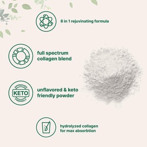 Colágeno Multi-Péptidos en Polvo Tipos I, II, III, V y X Sin Sabor 2 lb Sin OMG Alimentado con Pasto Suplemento Dietético - Product Image 3