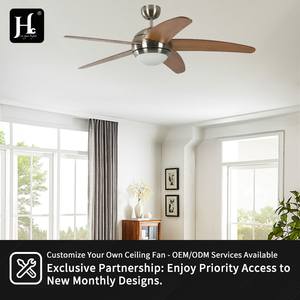 52 inch high-quality modern LED <b>ceiling</b> fan with plywood blades and <b>remote</b> <b>control</b> <b>light</b>, suitable for living rooms - Product Image 4