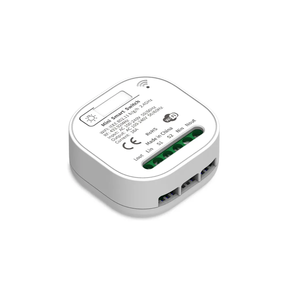 Tidelink 10a 16a Wifi Zigbee Tuya Mini Smart Switch Interruptor Intelligente Unversally Remote & Voice Control Slimme Timer